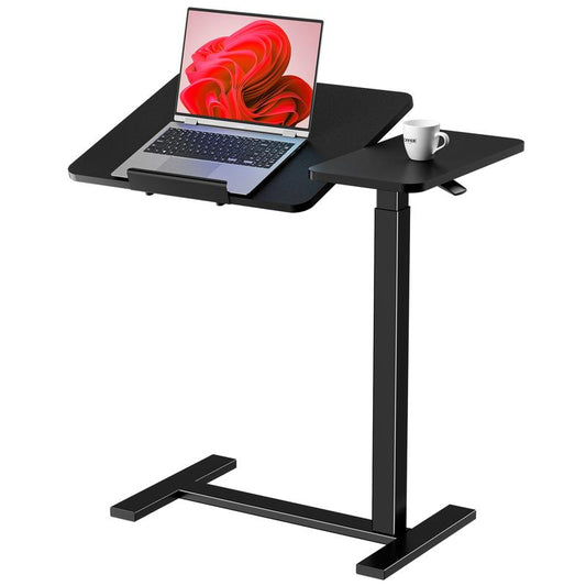 Overbed Bedside Table Adjustable with Wheels