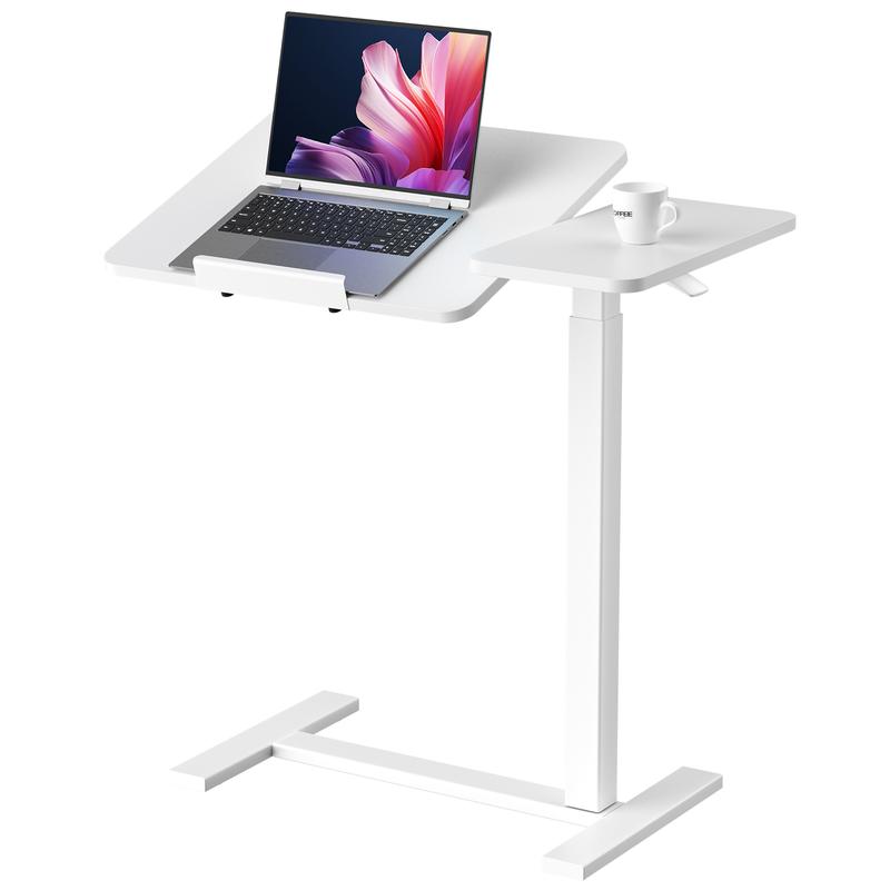 Overbed Bedside Table Adjustable with Wheels