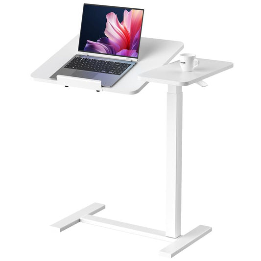 Overbed Bedside Table Adjustable with Wheels